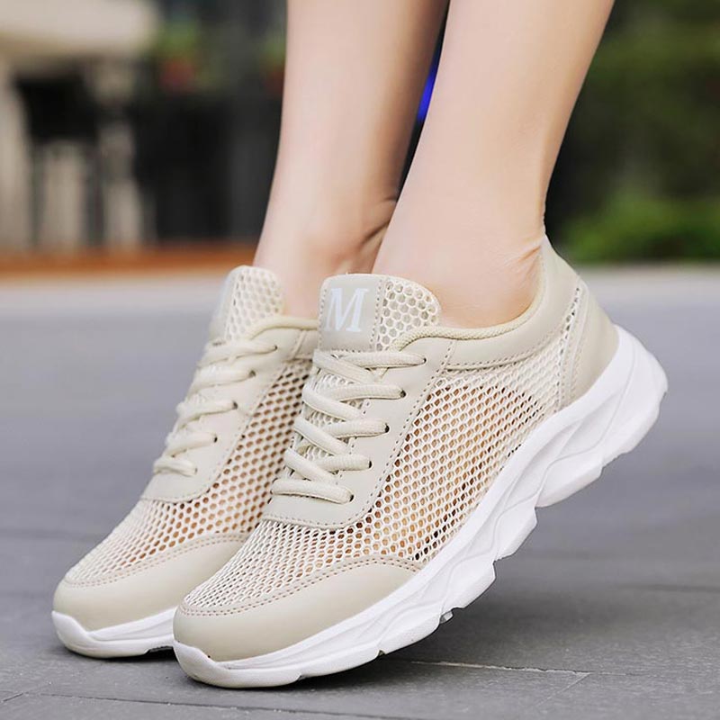 Ethnic Fashion Online Shopping - Summer Breathable Sneakers Women Mesh Women's