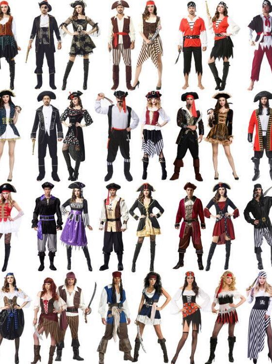 Ethnic Wear Fashion Brand - Adult Halloween Performance Pirate Costume Chinese