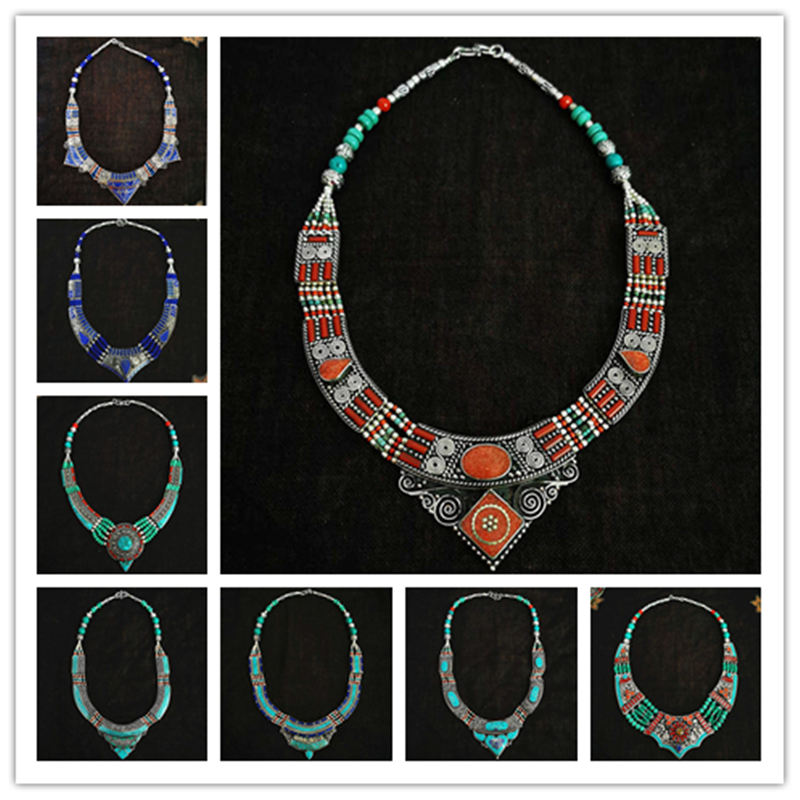 Ethnic Fashion Com - BOHO Vintage Necklaces Collection Copper Inlaid