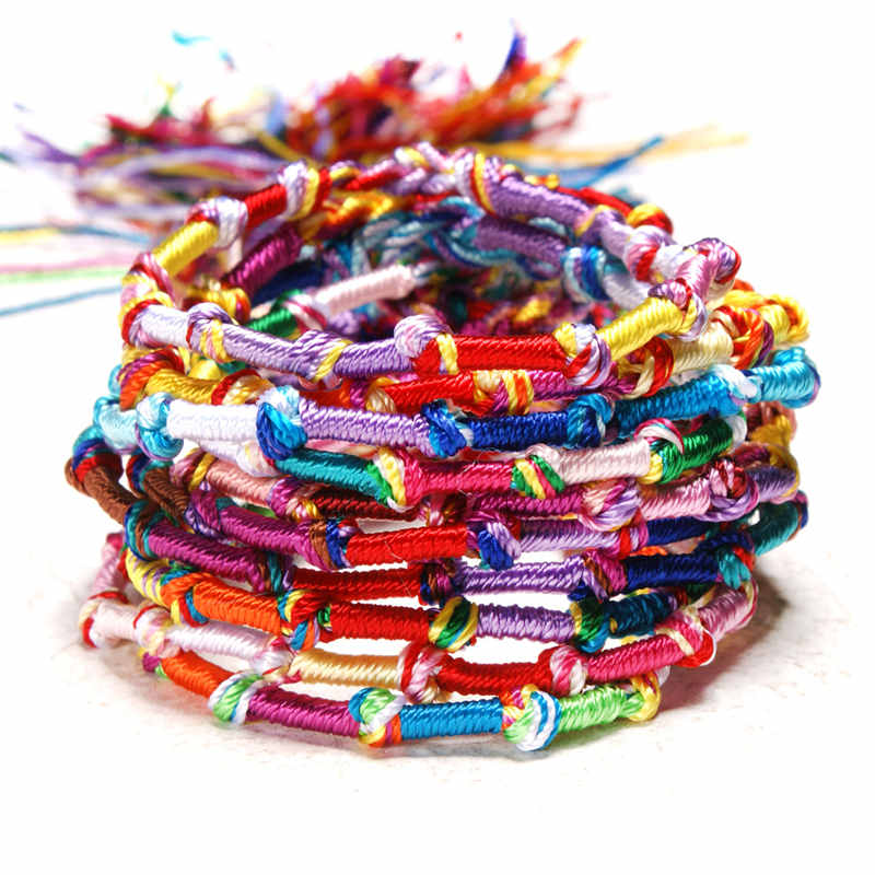 Ethnic Fashion Com - Bulk Buy Colorful String Bracelets Woven