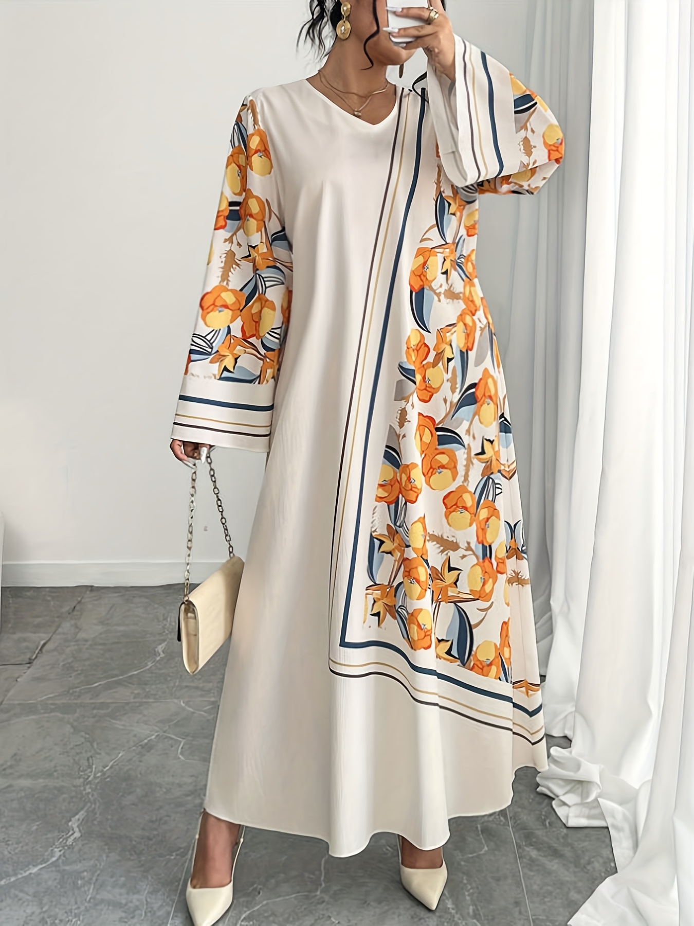 Ethnic Fashion Dress - Plus Size Fashionable Women's Middle East