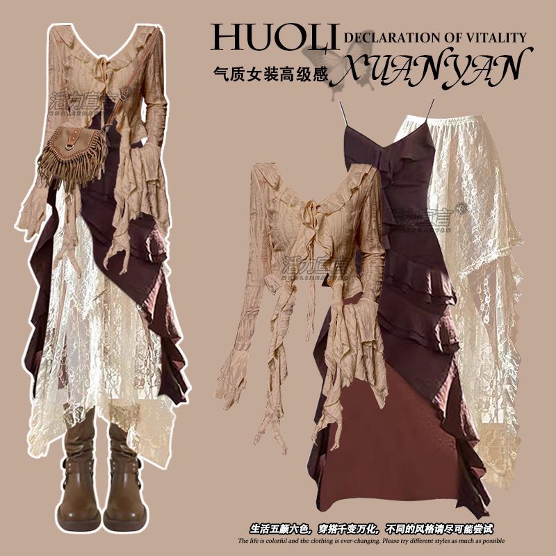 Ethnic Fashion Dress - Autumn New Irregular Slim Fit Top