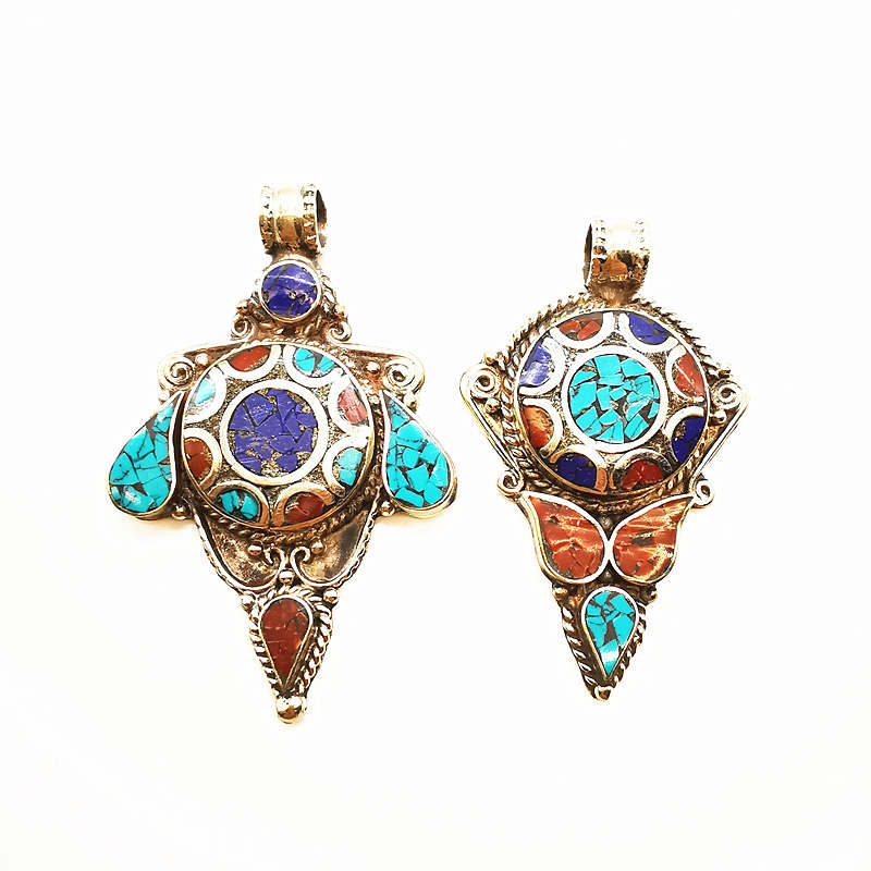 Ethnic Fashion Com - Nepal Hand Vintage Big Pendants Copper
