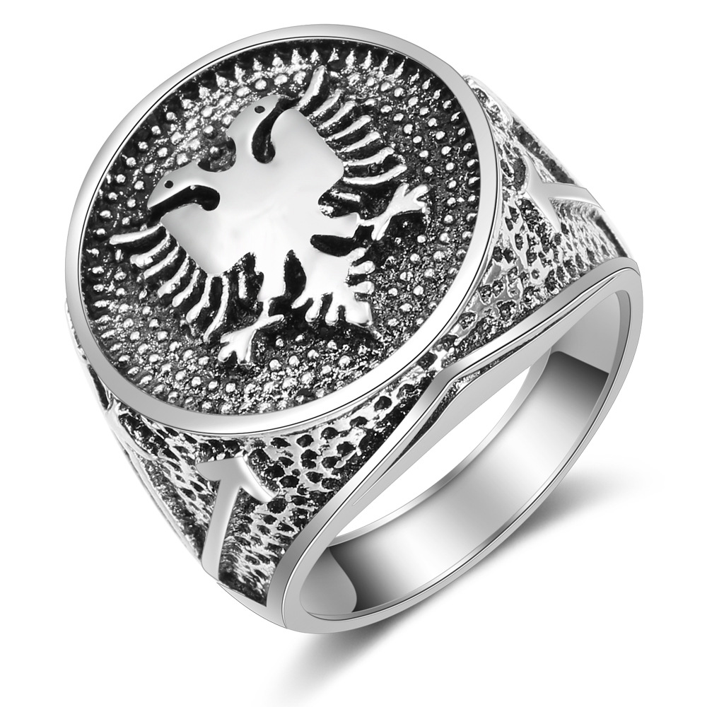 Ethnic Fashion Logo - WANGAIYAO Albania Flag Logo Double Headed