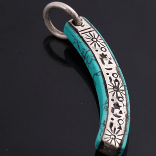 Ethnic Fashion Com - TBP125 Tibetan Six Words Manras Amulet