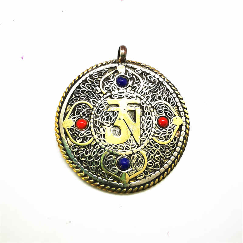 Ethnic Fashion Com - Tibet OM Amulet Pendants Tibetan Jewelry