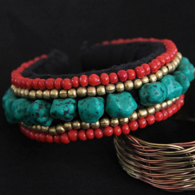 Tibetan Ethnic Handmade Bangle - Ethnic Fashion Com ulasan dan harga