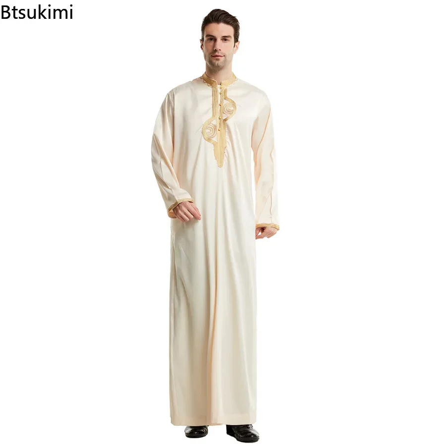 Middle East Muslim Men Clothes - Kurta Men Cotton ulasan dan harga