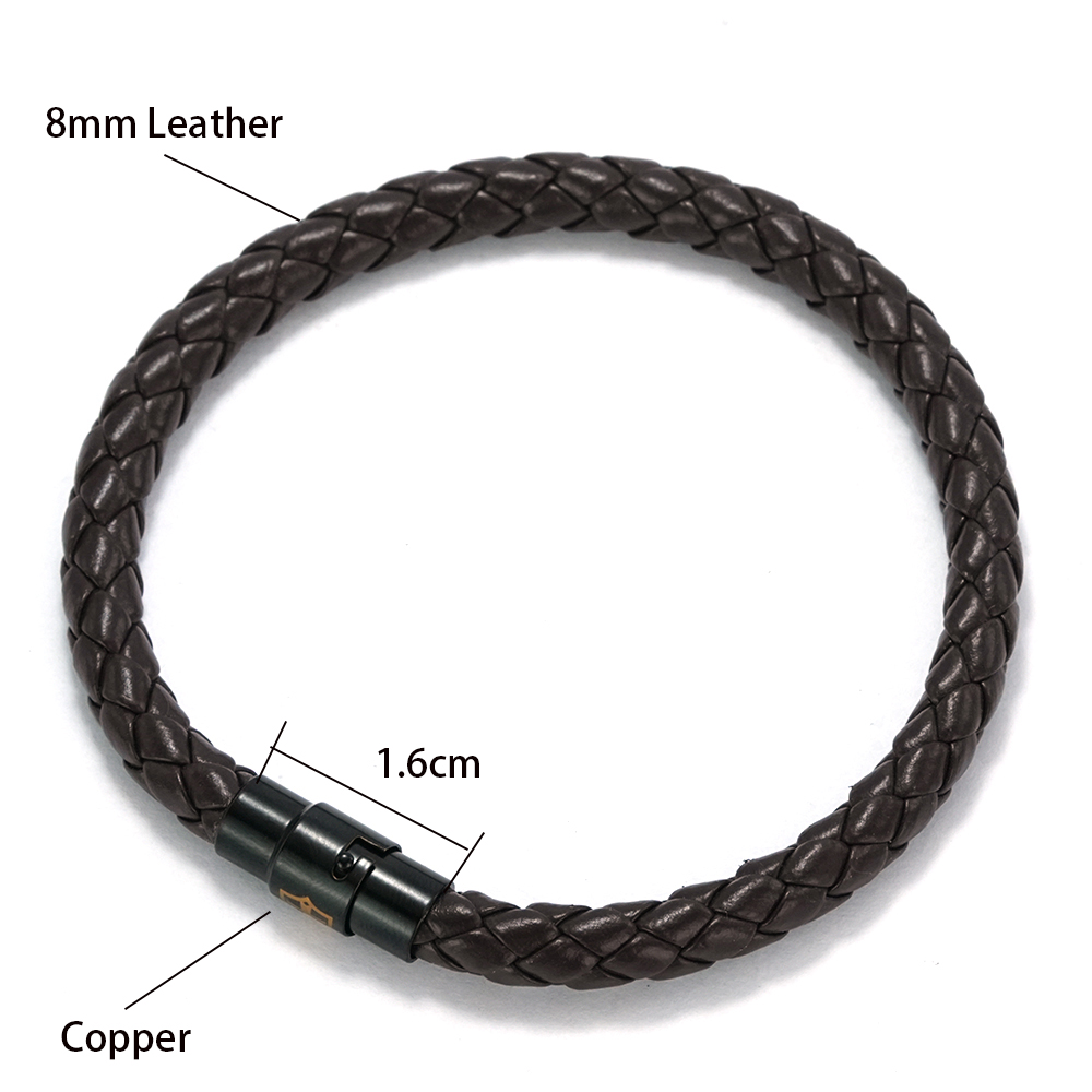 Minimalist Mens Braided Leathe - Ethnic Fashion Logo ulasan dan harga