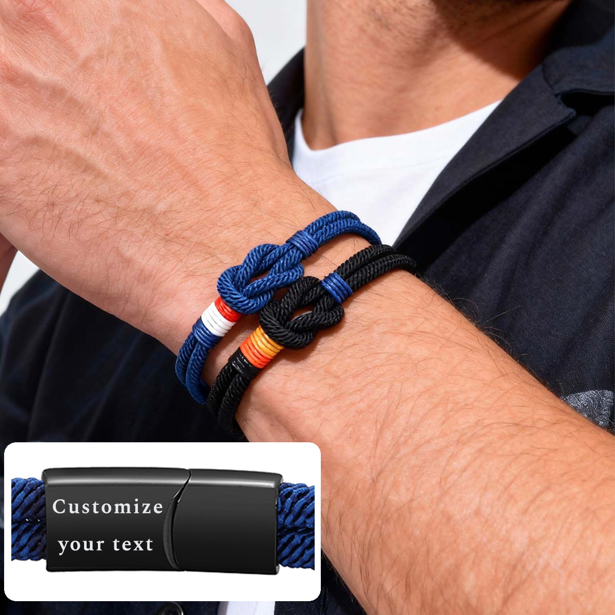 Personality Ethnic Rope Bracel - Ethnic Fashion Logo ulasan dan harga