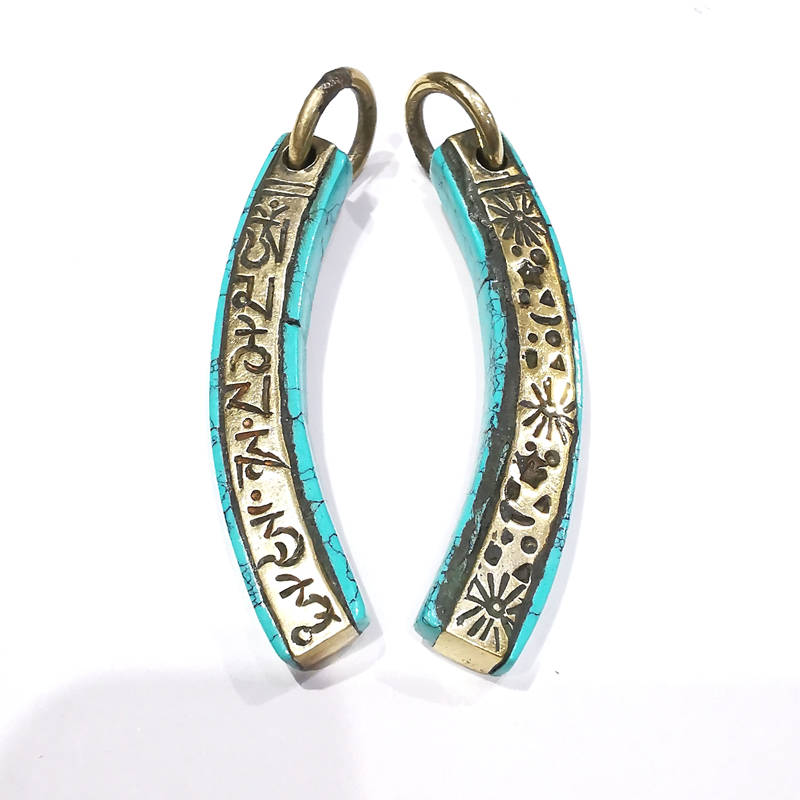 Tibetan Mantras Amulet Charms  - Ethnic Fashion Com ulasan dan harga