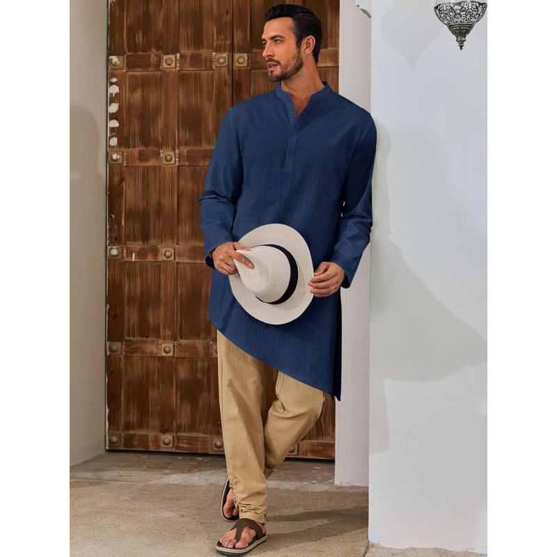 Mens Kaftan Robe Thobe Cotton  - Kurta Men Cotton ulasan dan harga