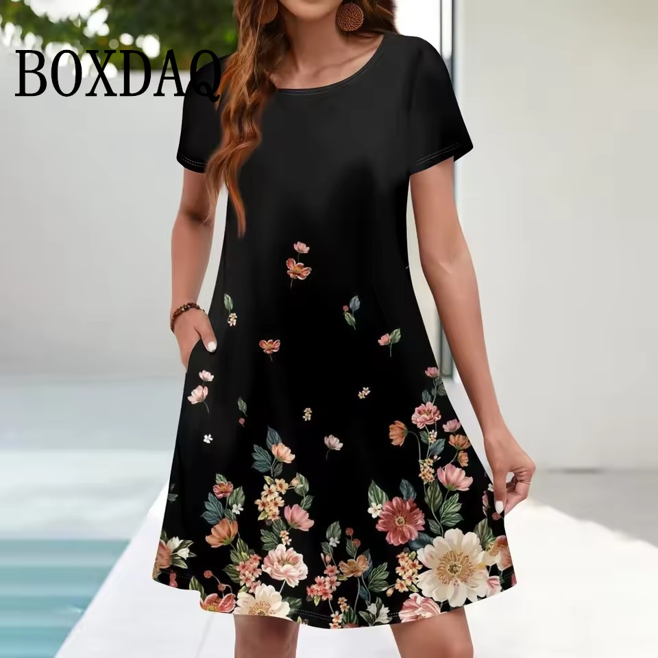 Women'S Casual Sundress Loose  - Ethnic Fashion Dress ulasan dan harga