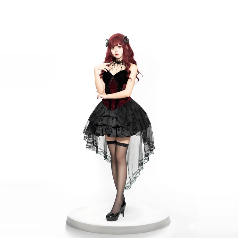 Dark Gothic Style Devil  Suit  - Ethnic Fashion Dress ulasan dan harga