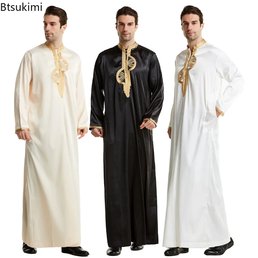 Muslim Men Clothing Kaftan Rob - Kurta Men Cotton ulasan dan harga