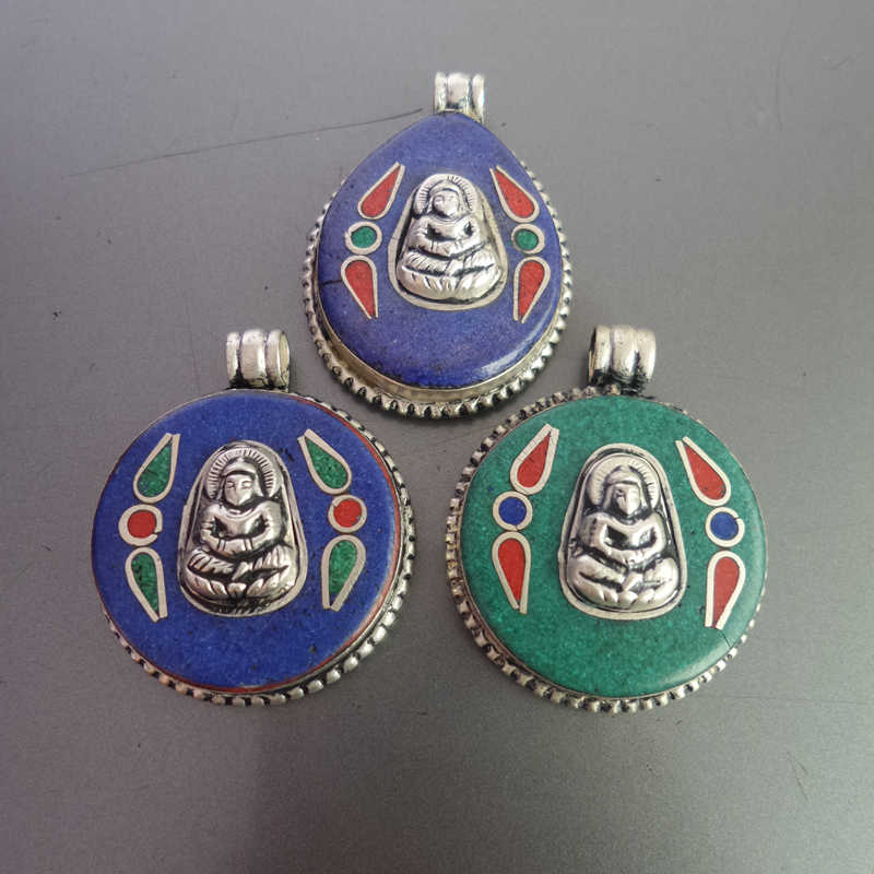 Tibetan Buddha Amulet Pendants - Ethnic Fashion Com ulasan dan harga