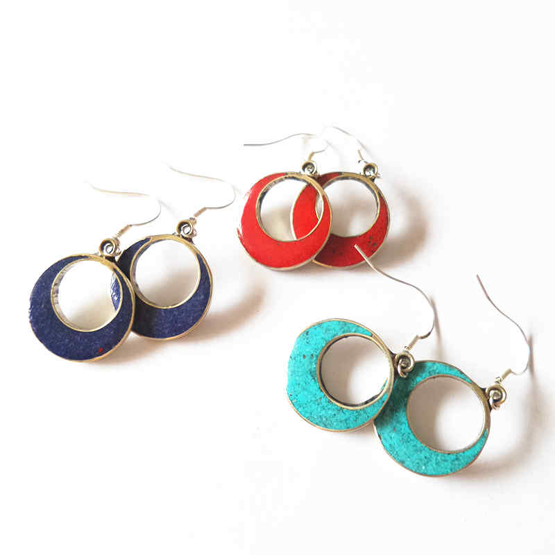 Ethnic Vintage Earring Circle  - Ethnic Fashion Com ulasan dan harga
