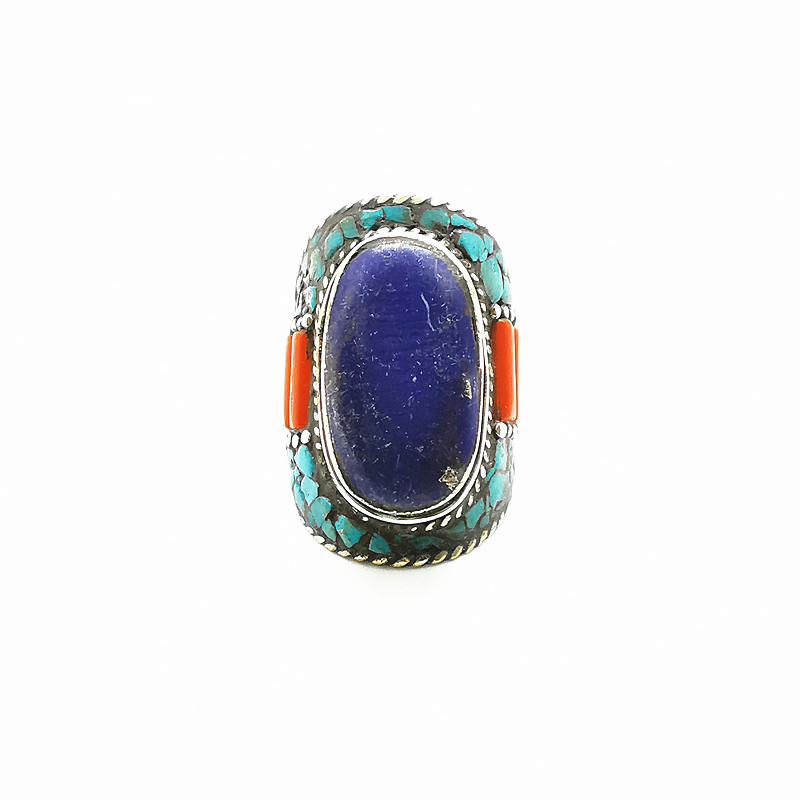 Tibetan Big Rings for Man Whit - Ethnic Fashion Com ulasan dan harga