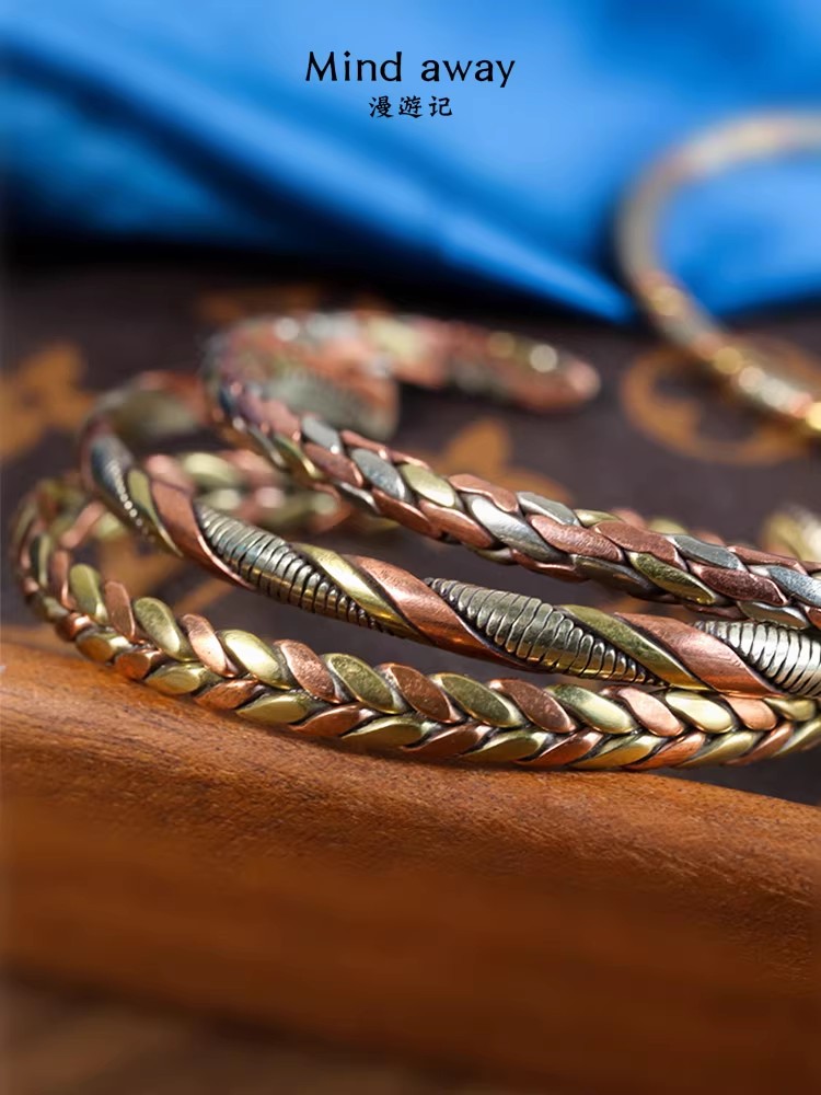 Indian Jewelry Red Copper Wrap - Ethnic Fashion Com ulasan dan harga