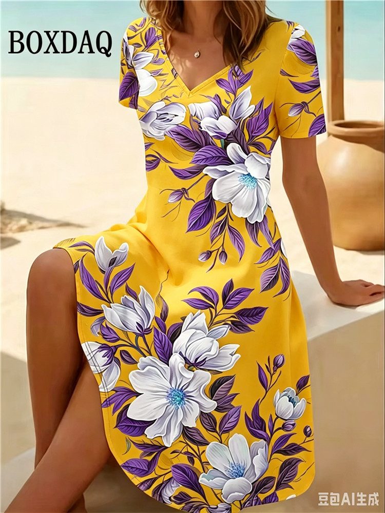 6XL Plus Size Women Dresses Su - Ethnic Fashion Dress ulasan dan harga