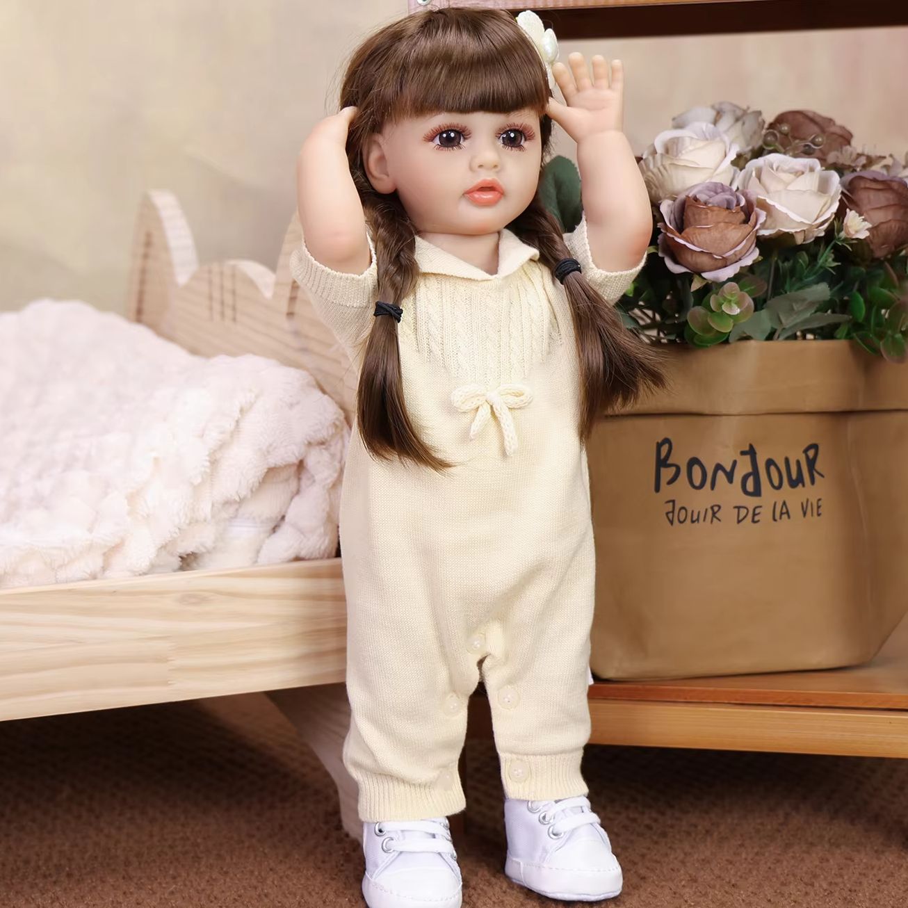 KEIUMI 43CM Reborn Bebe Doll S - Ethnic Fashion Model ulasan dan harga