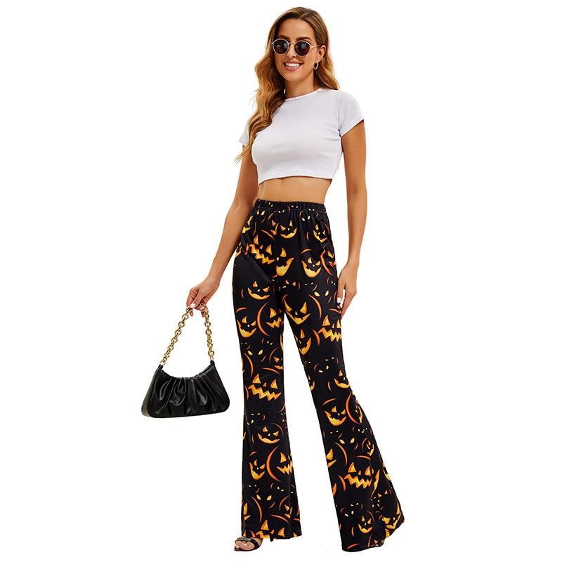 Halloween Bat Pumpkin Print Wo - Ethnic Wear Fashion Brand ulasan dan harga