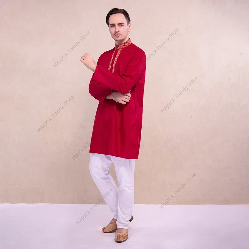 Indian Dress for Men Kurtas Sh - Kurta Men Cotton ulasan dan harga