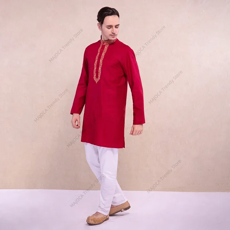 Indian Dress for Men Kurtas Sh - Kurta Men Cotton ulasan dan harga