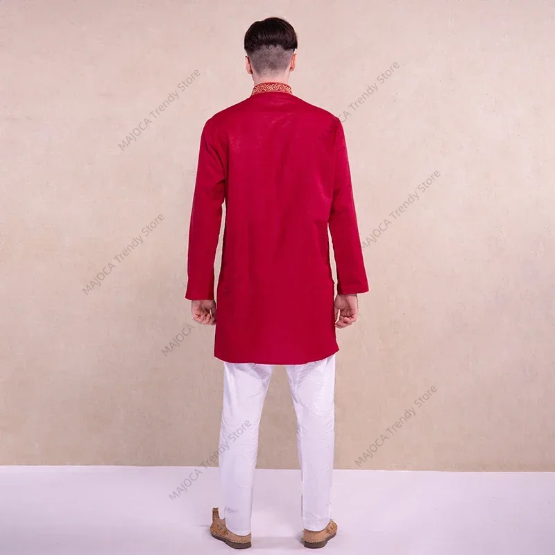 Indian Dress for Men Kurtas Sh - Kurta Men Cotton ulasan dan harga