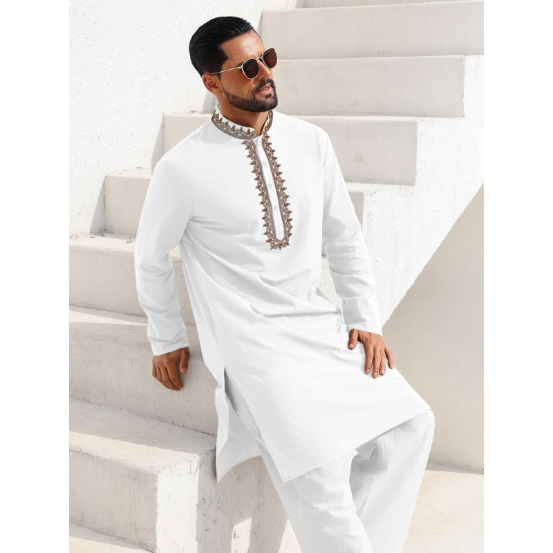 Mens Kaftan Thobe Cotton Henle - Kurta Men Cotton ulasan dan harga