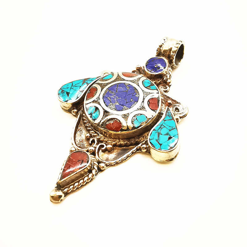 Nepal Hand Vintage Big Pendant - Ethnic Fashion Com ulasan dan harga