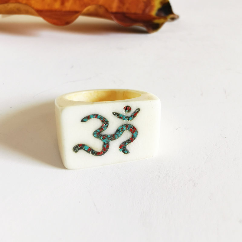Tibetan Amulet Symbols Ring fo - Ethnic Fashion Com ulasan dan harga