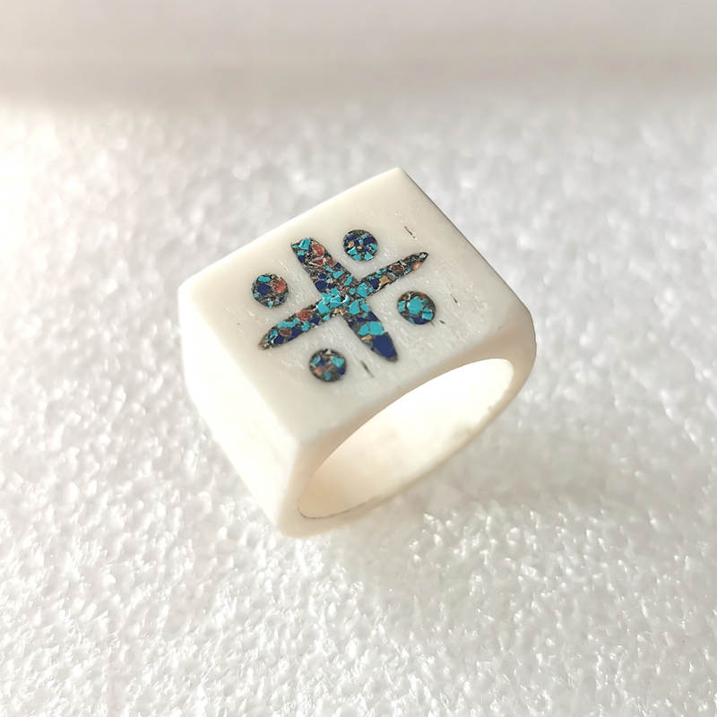 Tibetan Amulet Symbols Ring fo - Ethnic Fashion Com ulasan dan harga