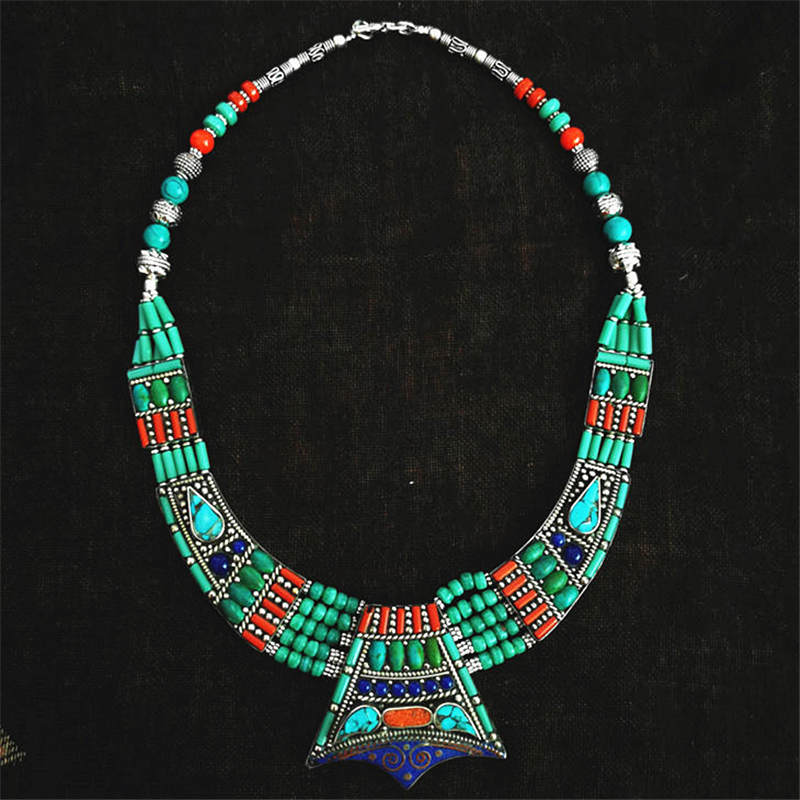 BOHO Vintage Necklaces Collect - Ethnic Fashion Com ulasan dan harga