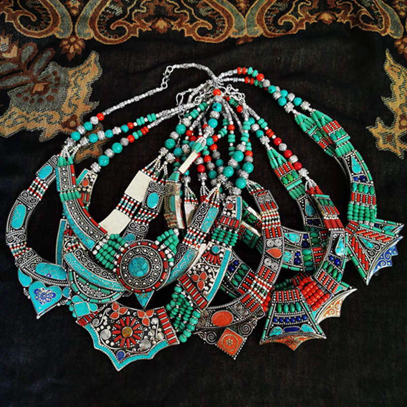 BOHO Vintage Necklaces Collect - Ethnic Fashion Com ulasan dan harga