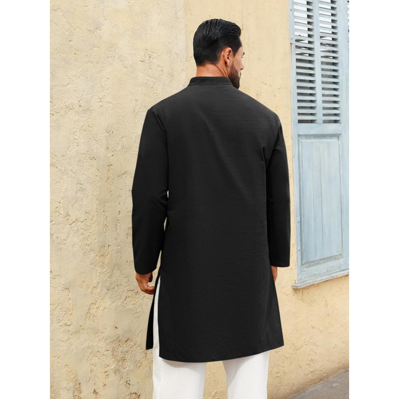 Mens Kaftan Thobe Long Sleeve  - Kurta Men Cotton ulasan dan harga